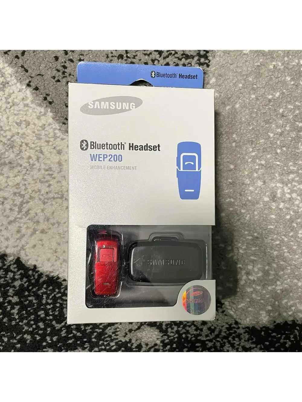 SAMSUNG Bluetooth Headset WEP200 Mobile Enhancement Red With Accessories